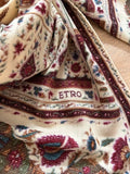 Sciarpa Etro In Lana Leggera – Stampa Floreale Orientale E Bordo Decorativo