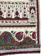 Sciarpa Etro In Lana Leggera – Stampa Floreale Orientale E Bordo Decorativo