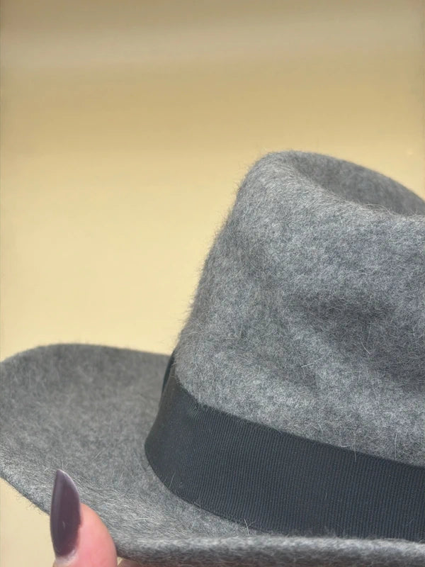 Cappello Grigio Borsalino Lana