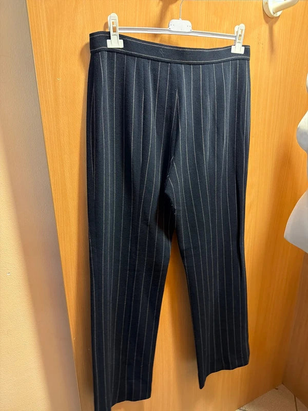 Pantaloni donna Giorgio Armani Blu Gessati 46 L