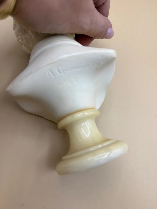 Busto Scultura Vintage J. Strauss Firmato A. Giannelli 1972