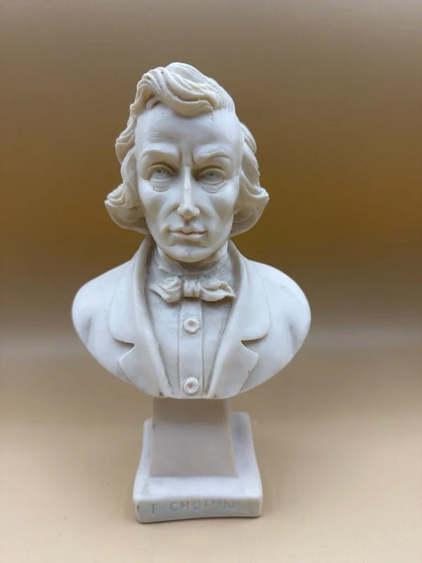 Busto Scultura Vintage F. Chopin Firmato Bongiovanni 1976