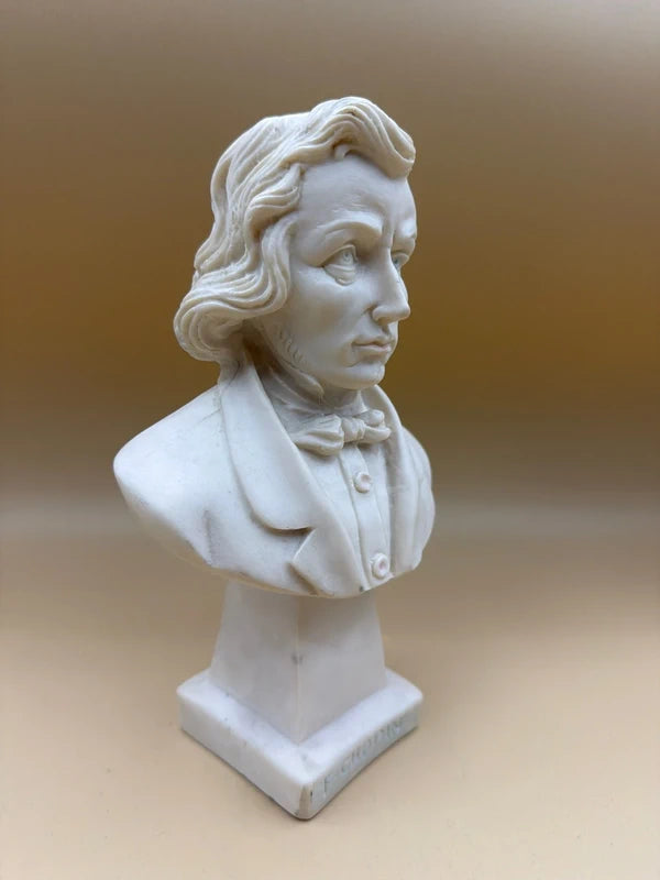 Busto Scultura Vintage F. Chopin Firmato Bongiovanni 1976