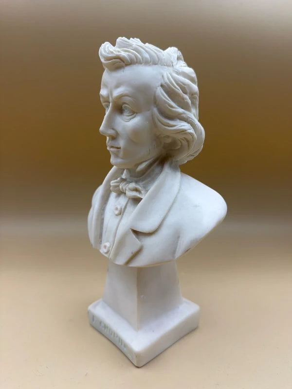 Busto Scultura Vintage F. Chopin Firmato Bongiovanni 1976