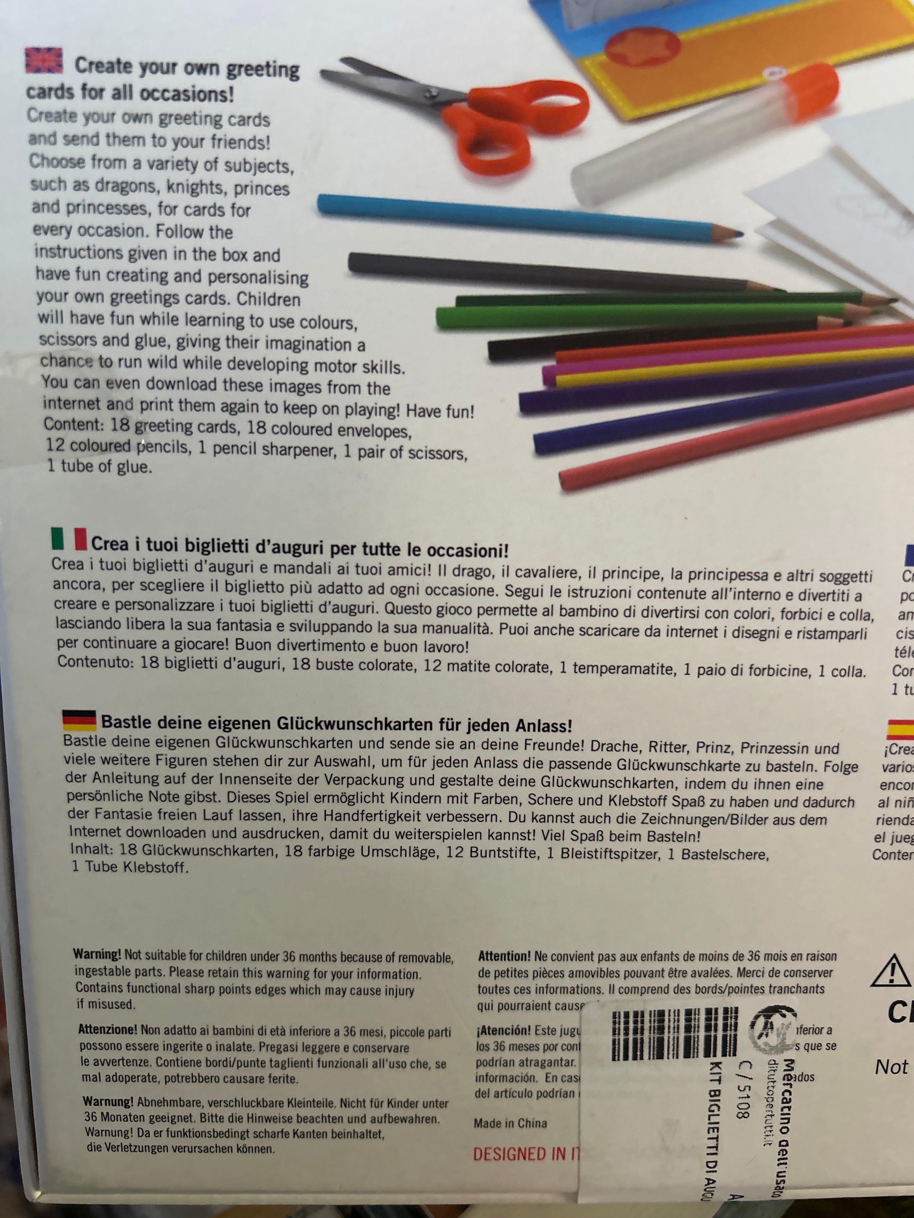 Kit Biglietti Di Auguri