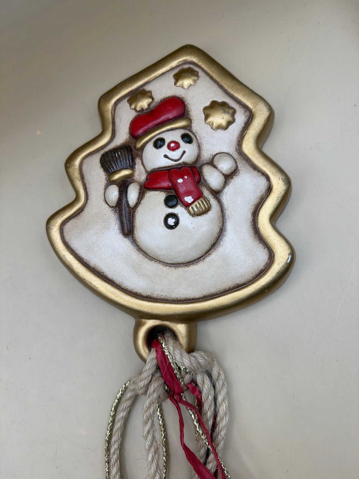 Formella Natale Thun Con Pupazzo Di Neve