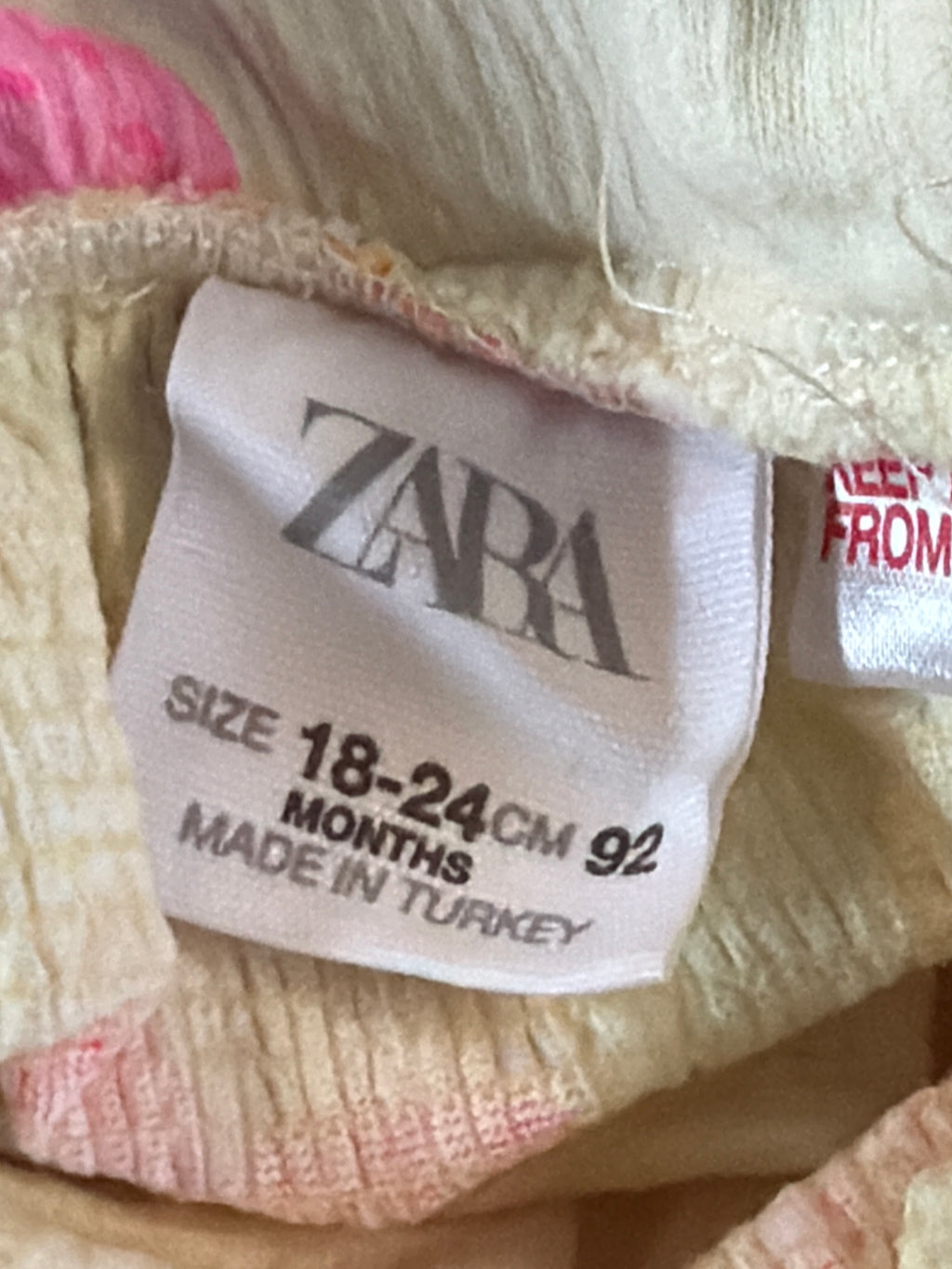 Vestitino Palme Zara 18/24 Mesi
