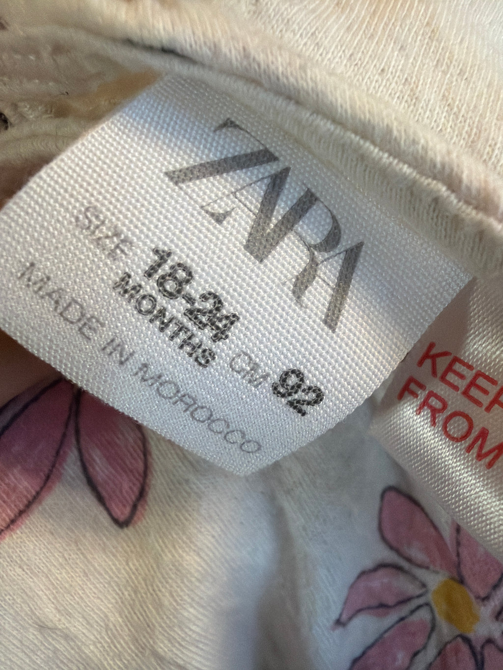 Vestitino Zara 18/24 Mesi Fiorellini
