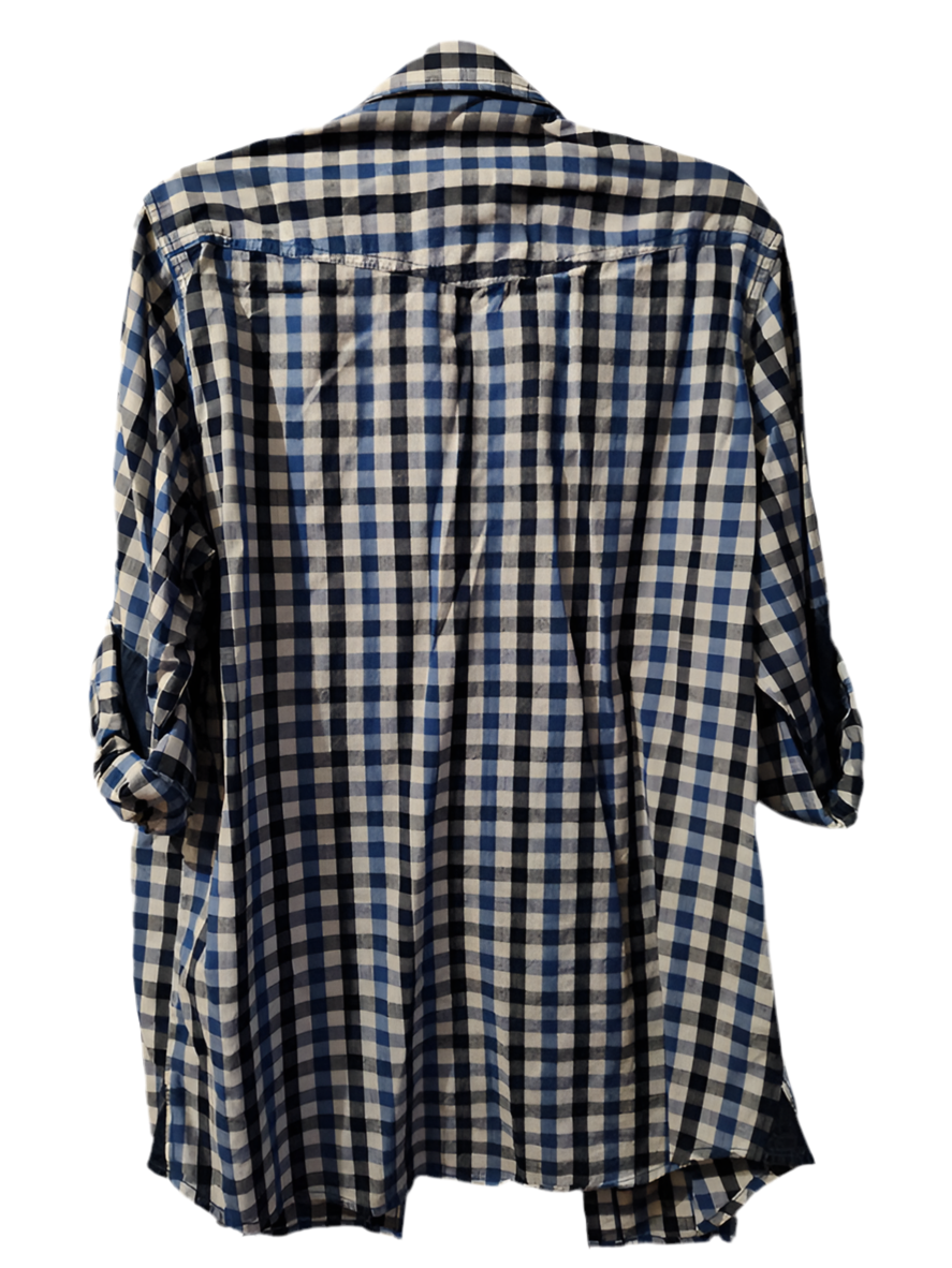 Camicia Tirolese Uomo Bianca Blu S Alpenfeeling
