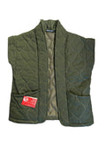 Gilet Trapuntato Cuori Oro Verde Tg Unica Nuovo