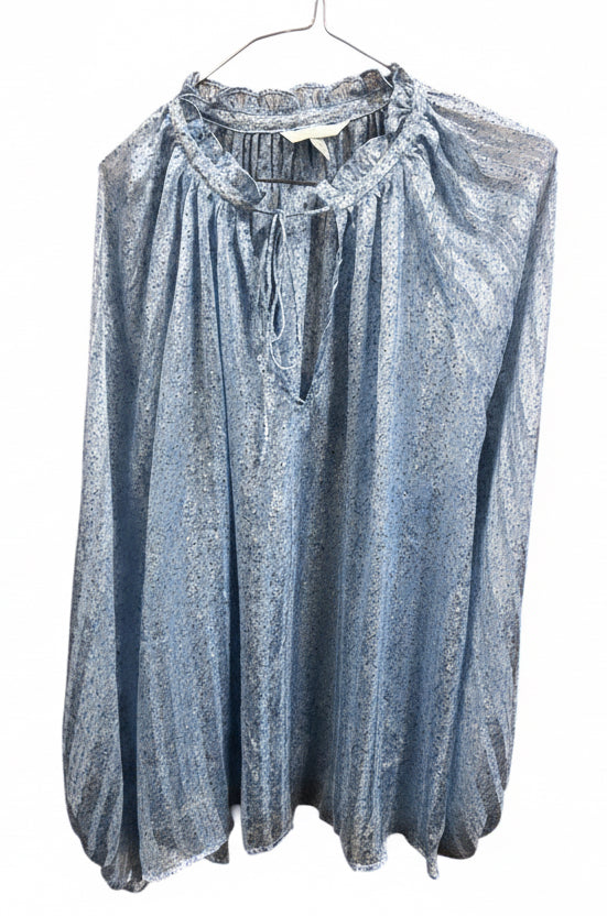 Camicia Fiorellini Xl azzurra H&M