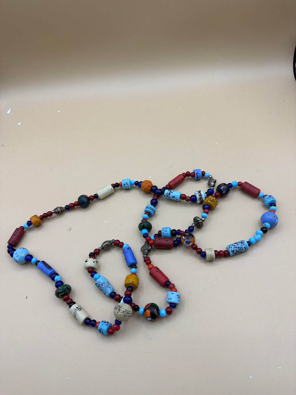 Collana Pietrine Colorate Lunga