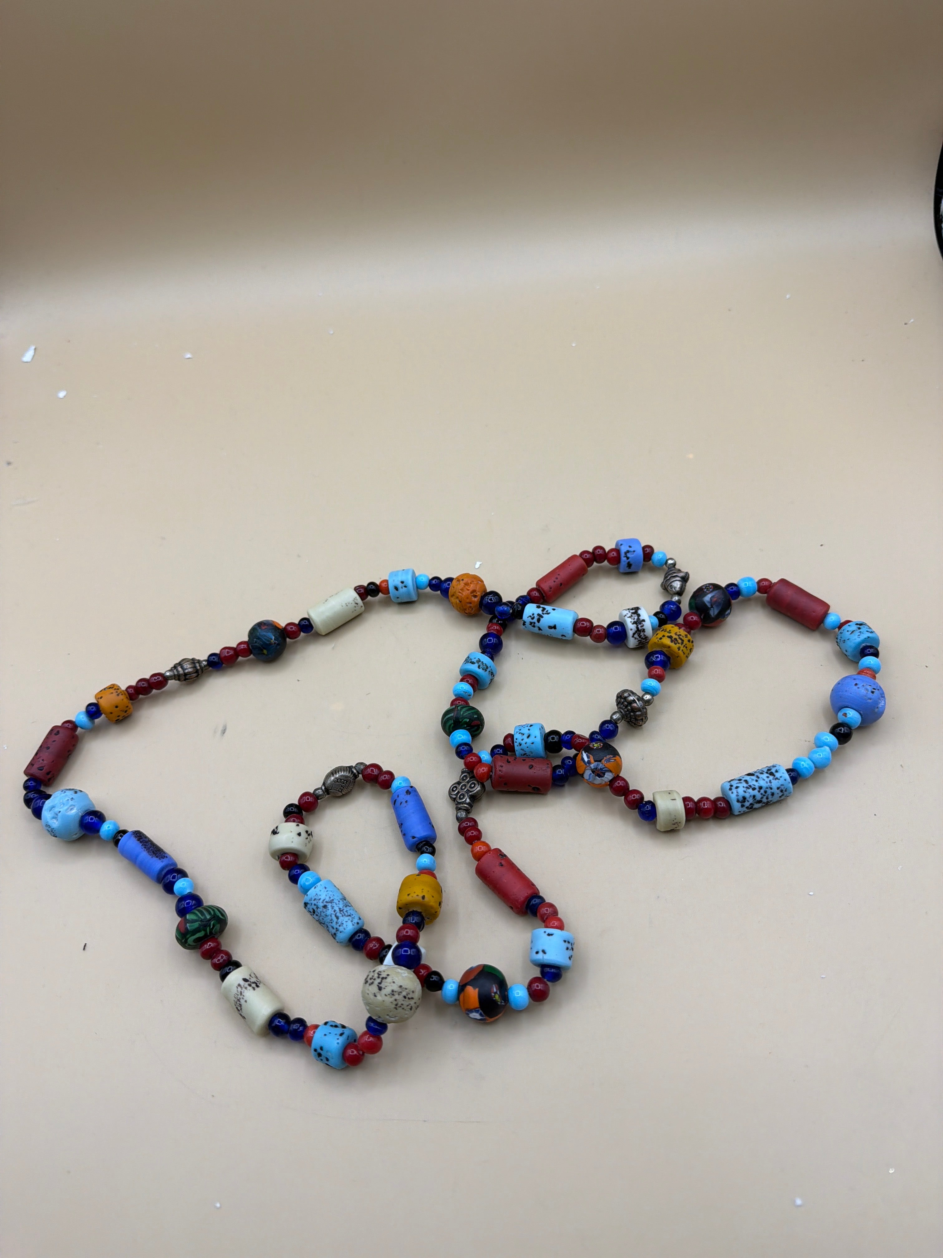 Collana Pietrine Colorate Lunga