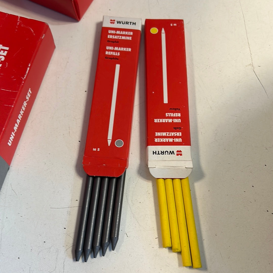UNI-Marker Set Würth universal marker with two lead boxes 