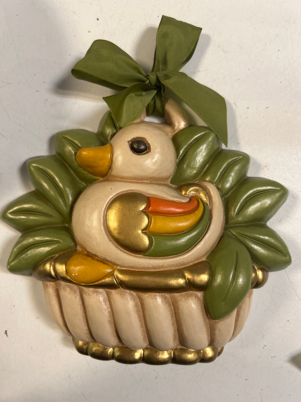 Formella Thun Prima Serie Fiocco Verde Con Papera