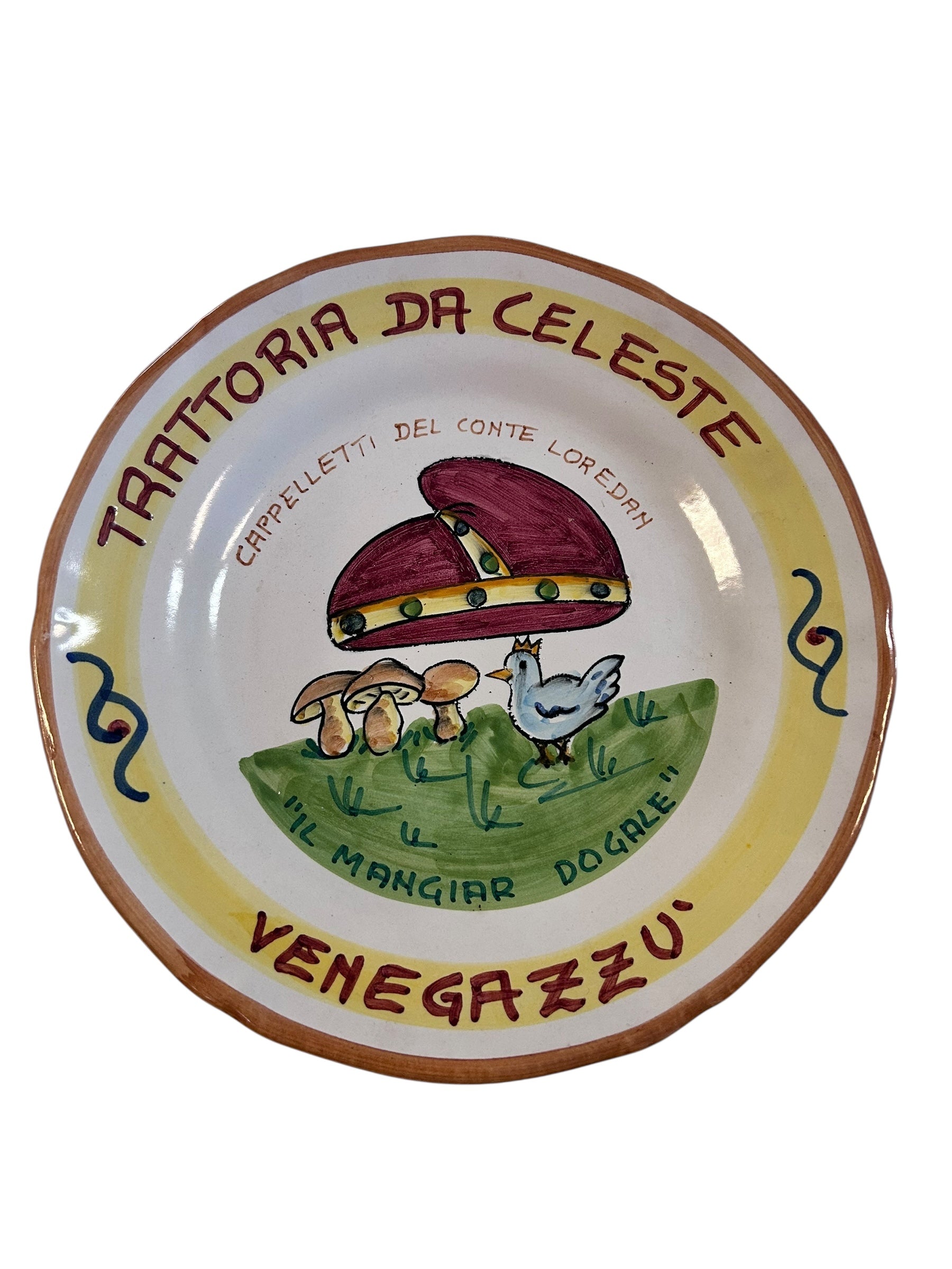 Piatto Buon Ricordo "trattoria Da Celeste" Venegazzù