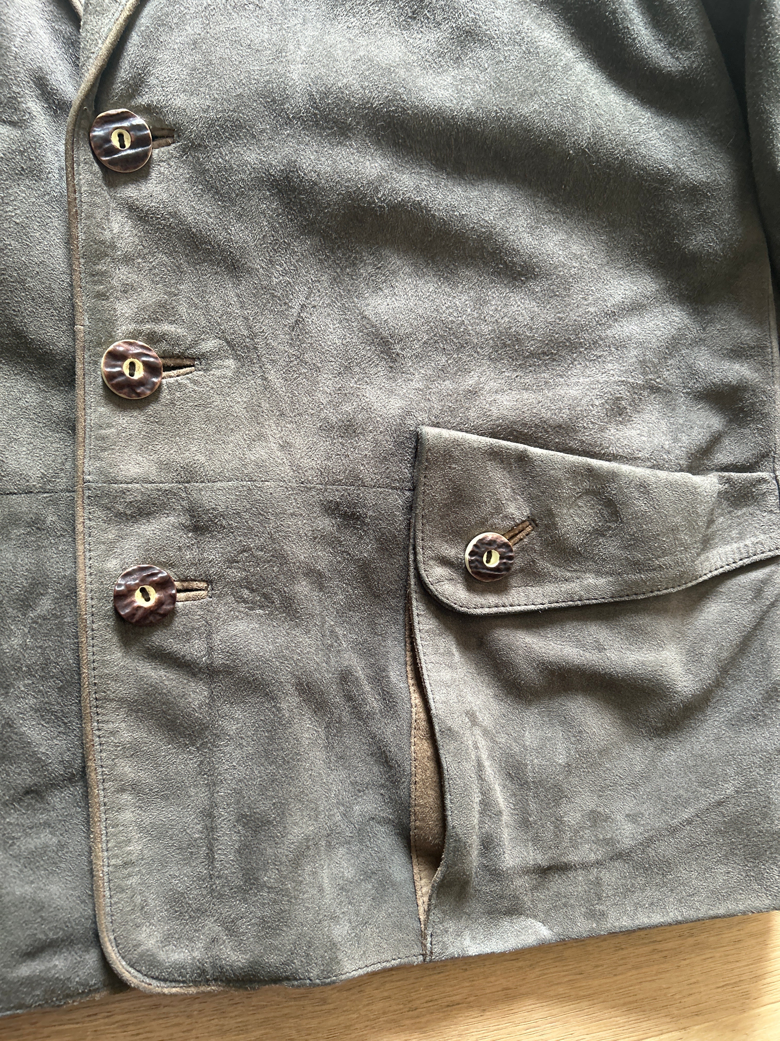 Giacca In Vera Pelle Tirolese Uomo L