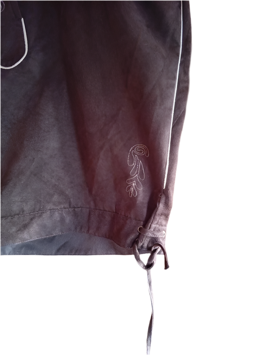 Lederhosen Microfibra tg.58 xxxl Marroni