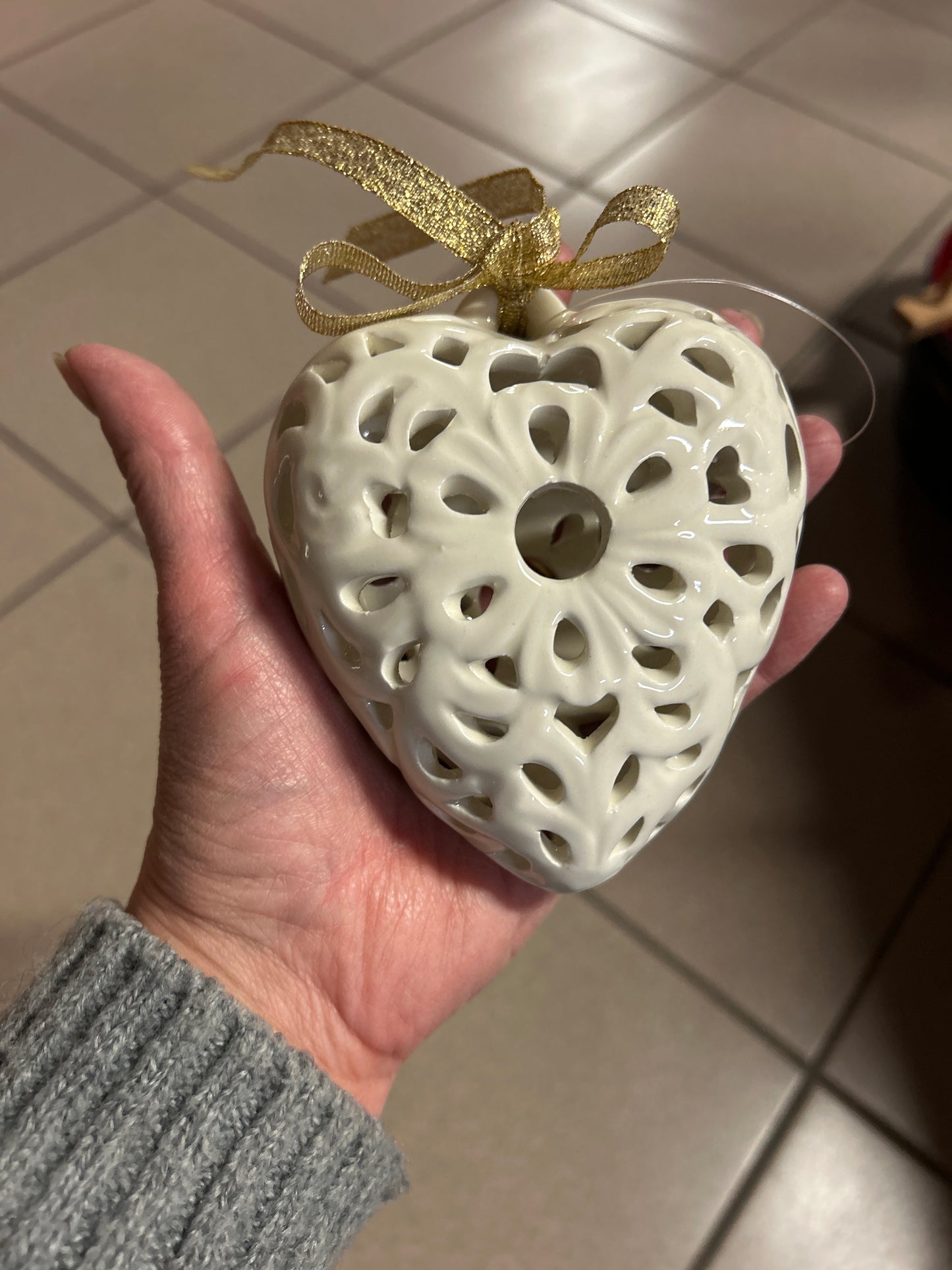 Cuore In Ceramica Traforato