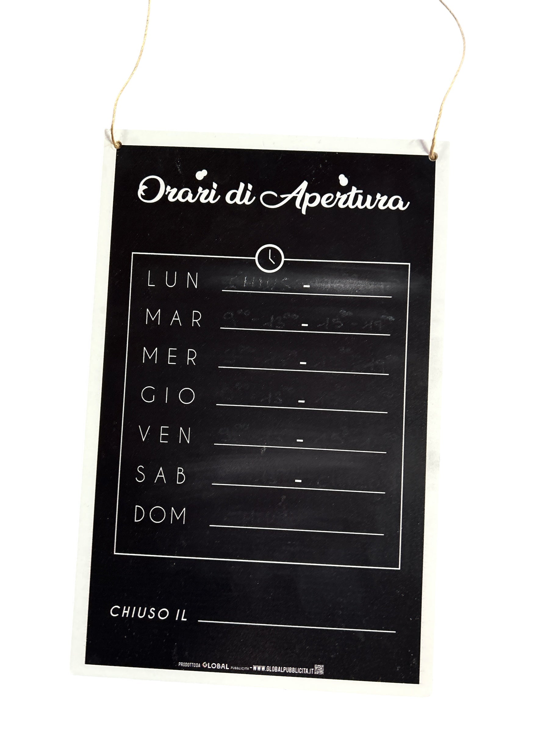 Lavagnetta Orari Apertura