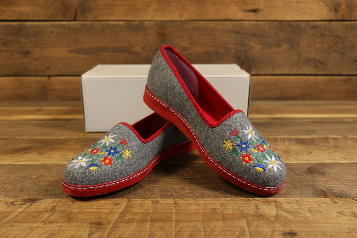 Ciabatte Tirolesi In Pelle 37 Nuove