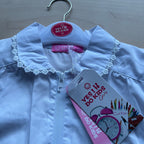 Grembiule Asilo Scuola Materna Bianco Bimba Con Cerniera 5 Anni