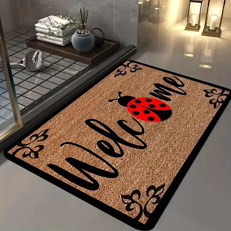 Zerbino Imbottito Tappeto Coccinella Welcome Nuovo