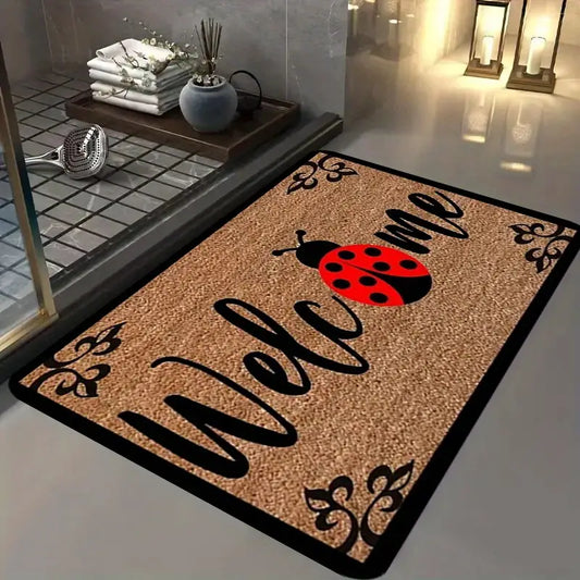 Zerbino Imbottito Tappeto Coccinella Welcome Nuovo