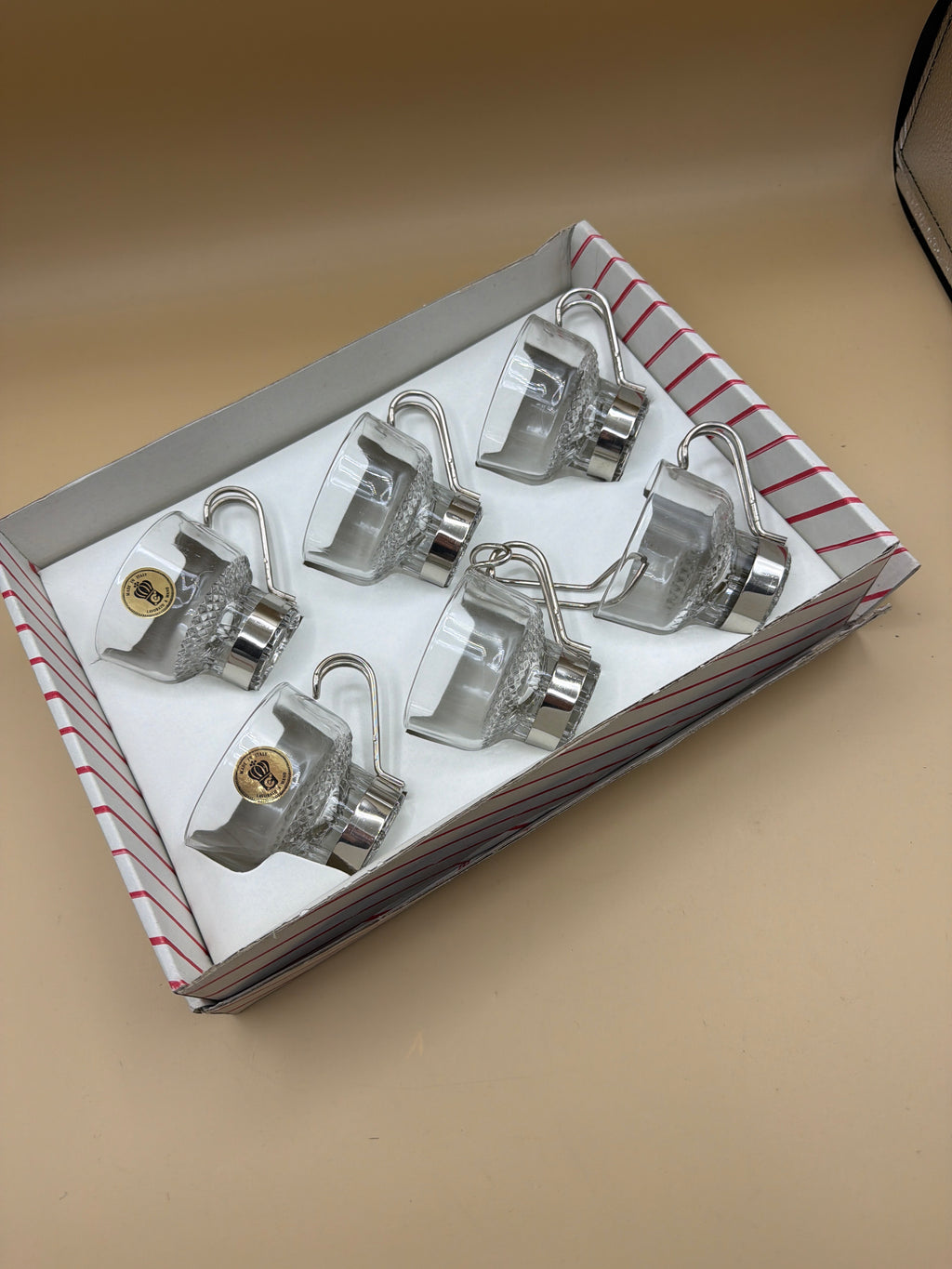 6 Tazzine Punch Vintage
