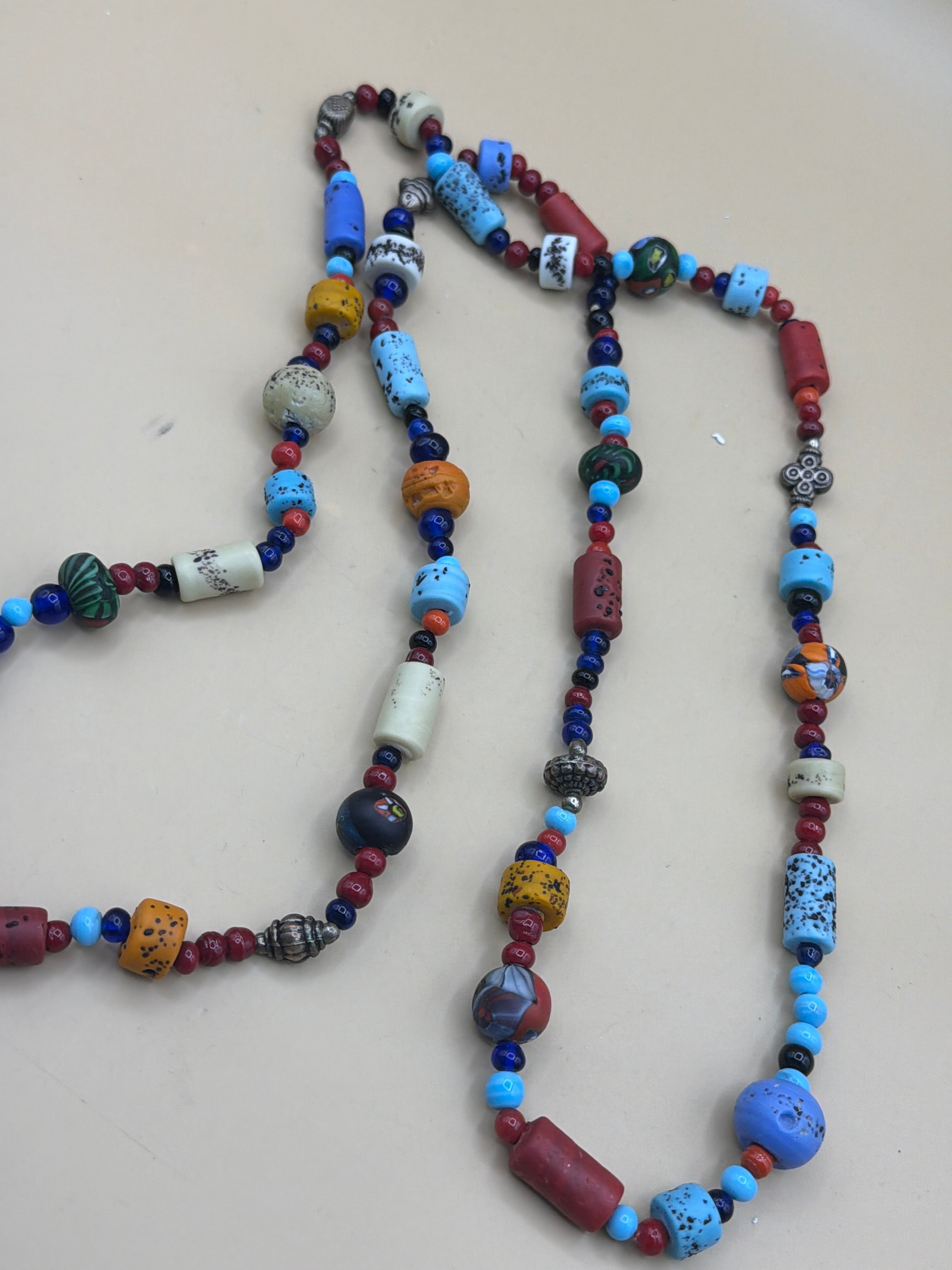 Collana Pietrine Colorate Lunga