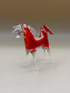 Cavallo In Vetro Di Murano Rosso