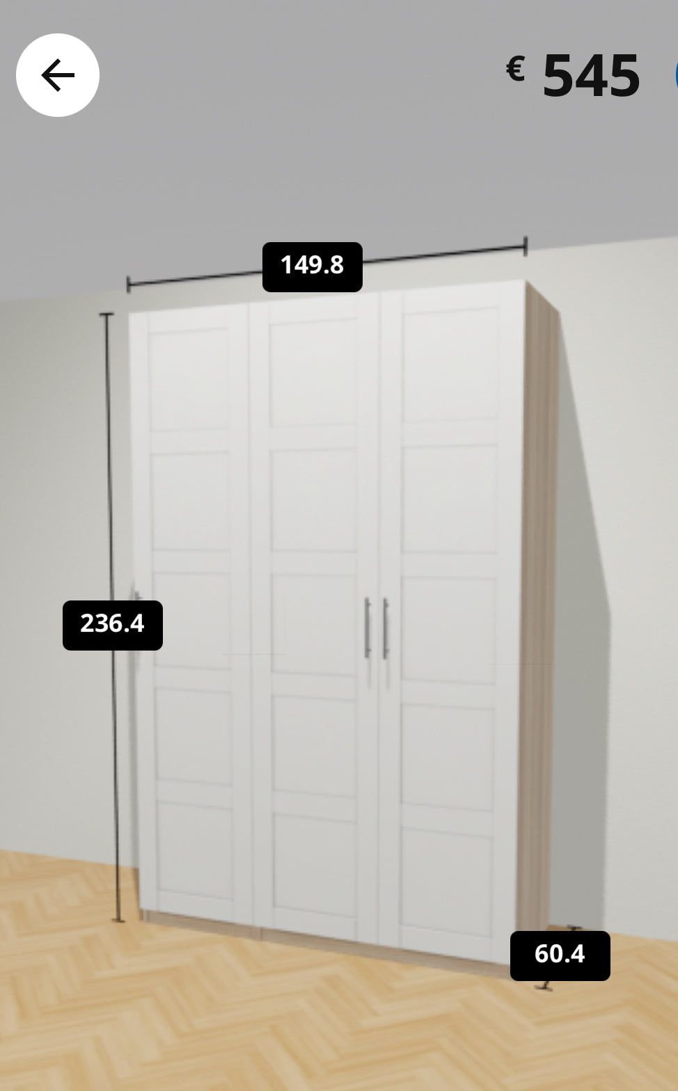Armadio 3 Ante Ikea Pax