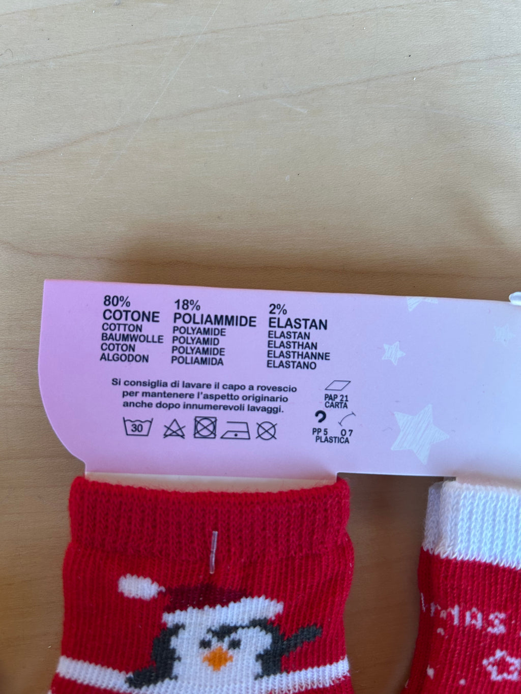 Tre paia di calzini neonati Primi Giorni Natalizi nuovi