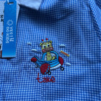 Grembiule Asilo Scuola Materna Azzurro Bimbo Con Cerniera Nuovo 3 Anni