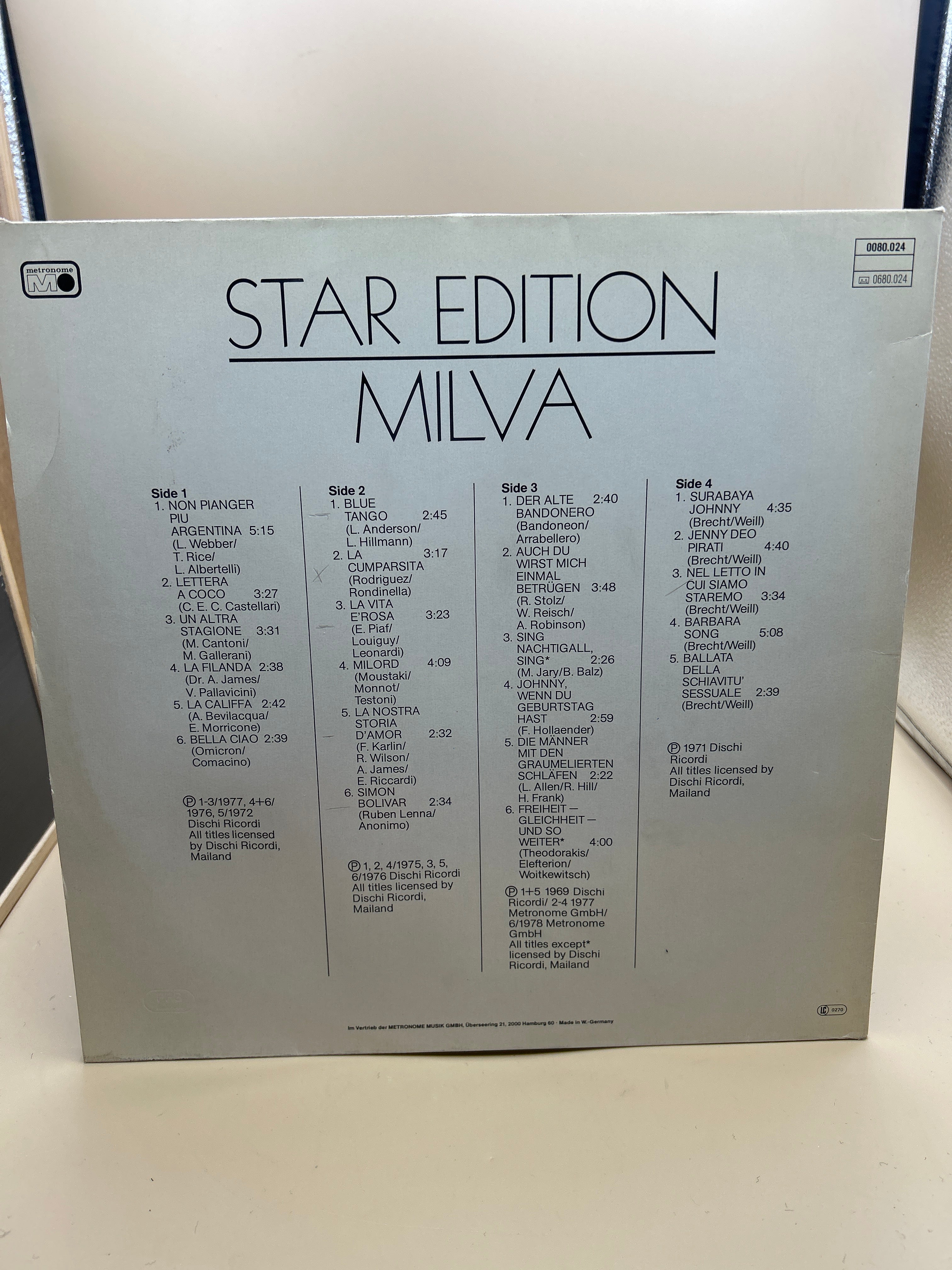 Lp Milva Star Edition 33 Giri Album Doppio