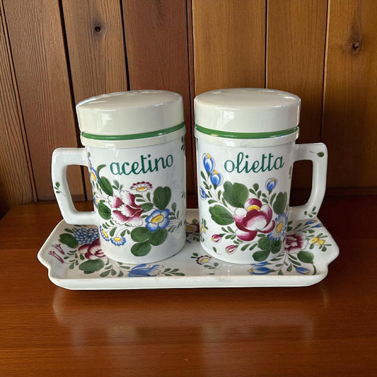 Set Olietta E Acetino Ceramica Pof