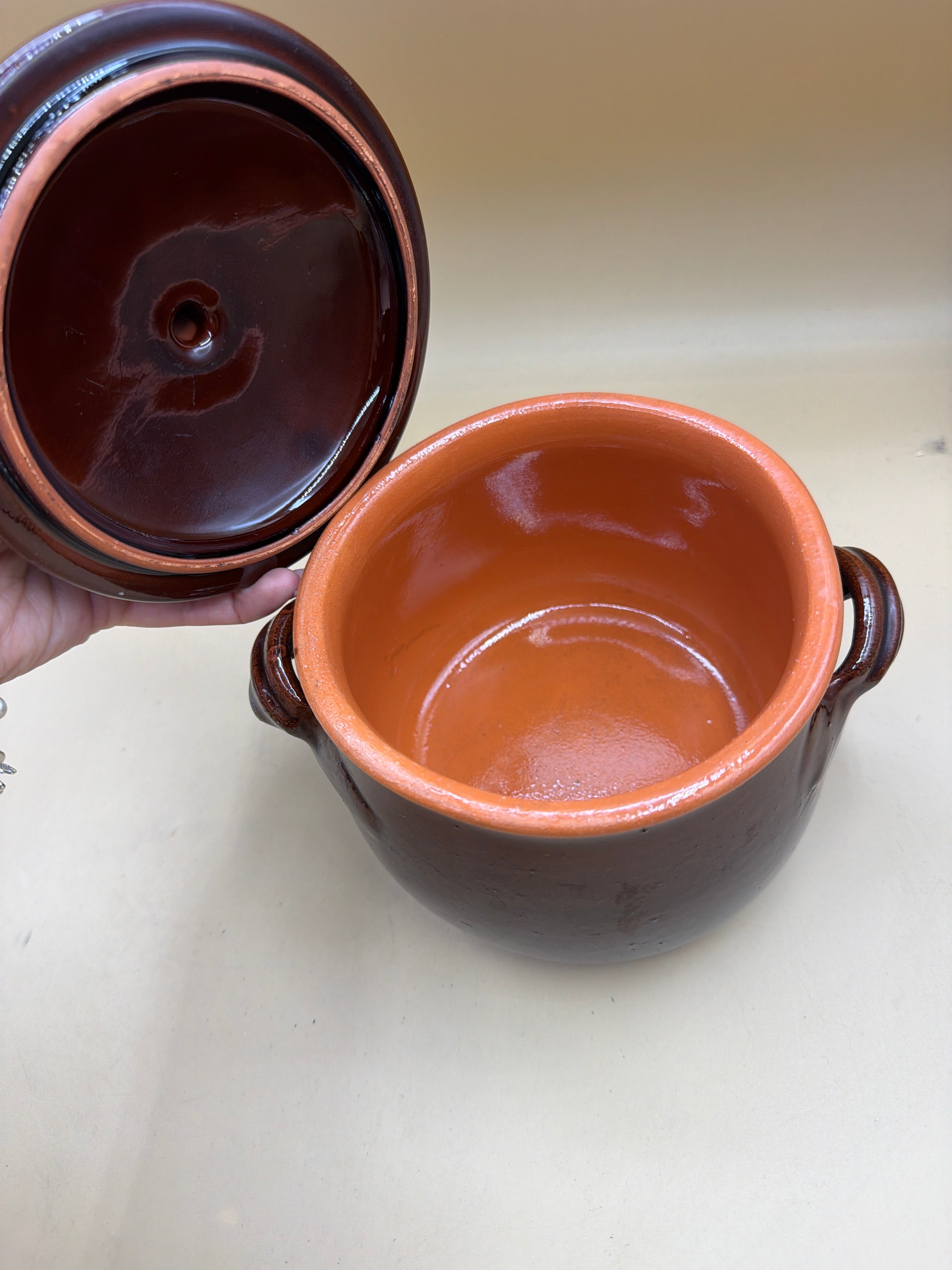 Pentola Terracotta Con Coperchio