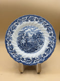 Piatto Staffordshire Bianco Blu Myotts Country Life