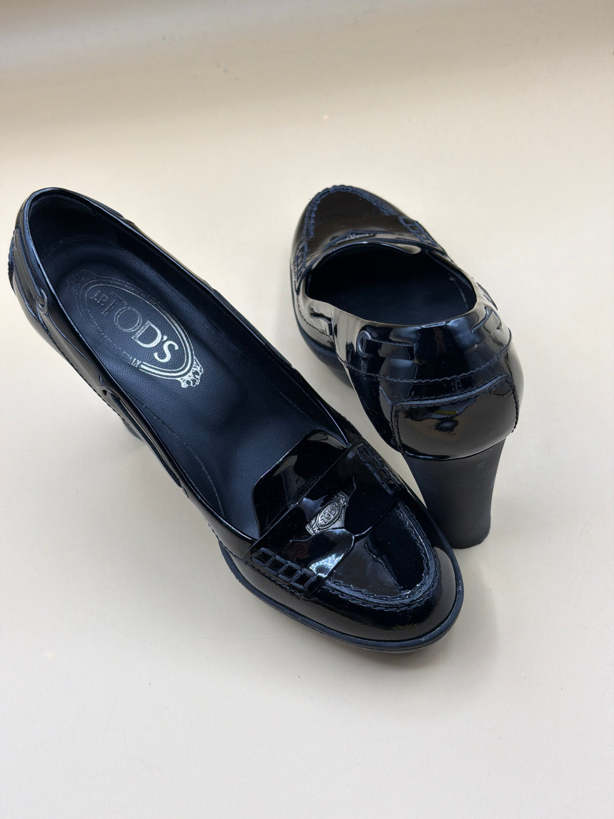 Scarpe Con Tacco Vernice Tods 37