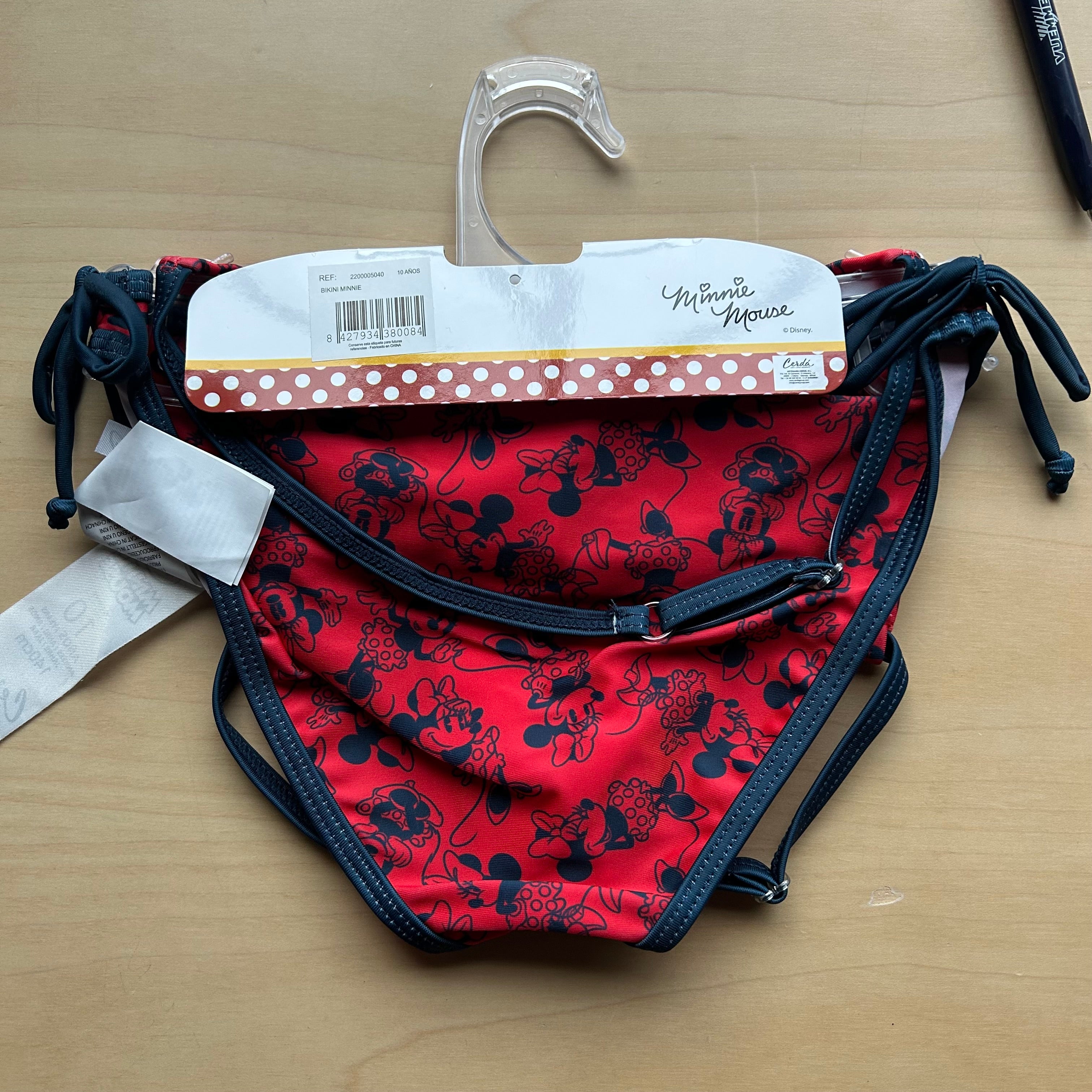 Bikini Costume Da Bagno Due Pezzi Bimba Minnie 10 Anni Nuovo