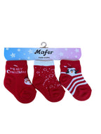 Tre paia di calzini neonati Primi Giorni Natalizi nuovi