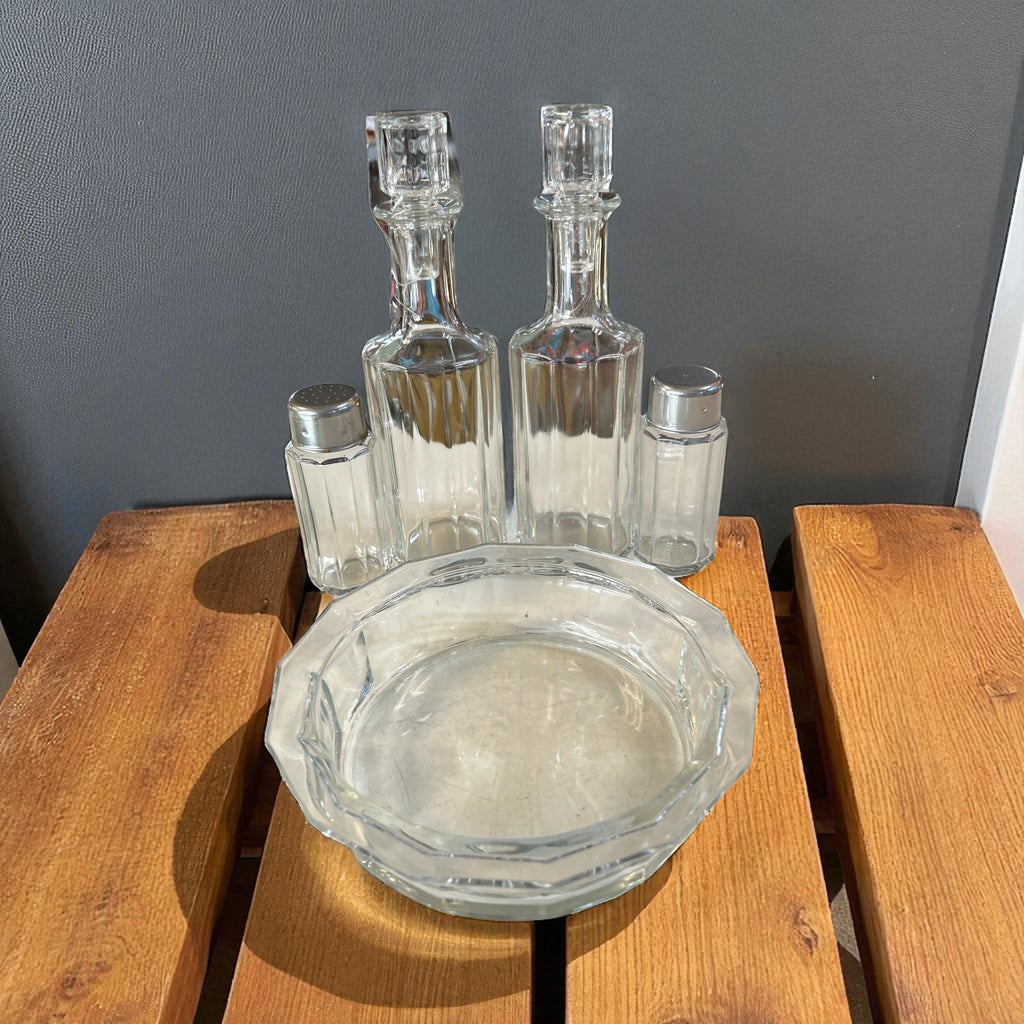 Oliera Cristallo Con Vassoio
