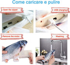 Giocattolo Interattivo Per Gatti, Pesce Elettrico Con Erba Gatta, Simulazione Realistica Del Pesce Che Si Muove, Carpa