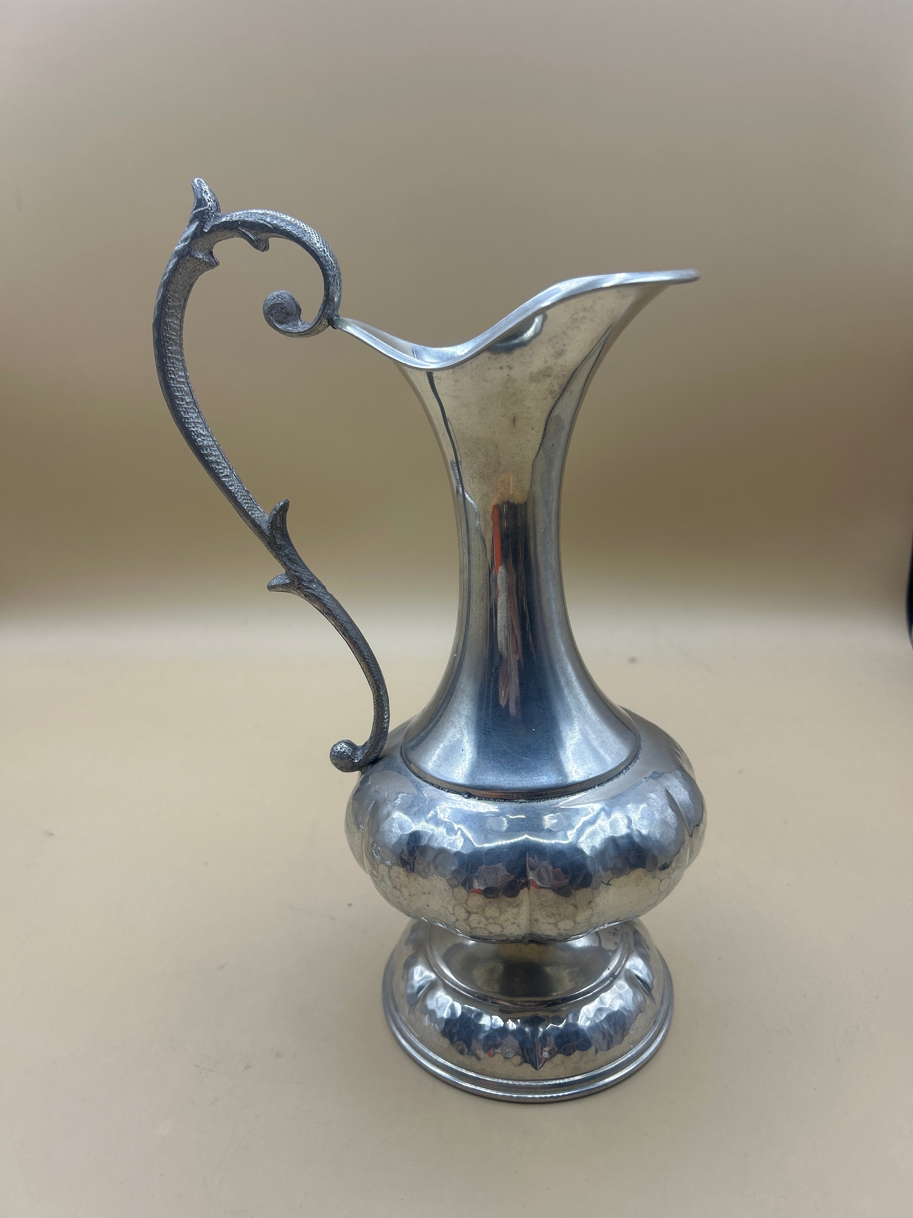 Brocca Peltro Un Manico