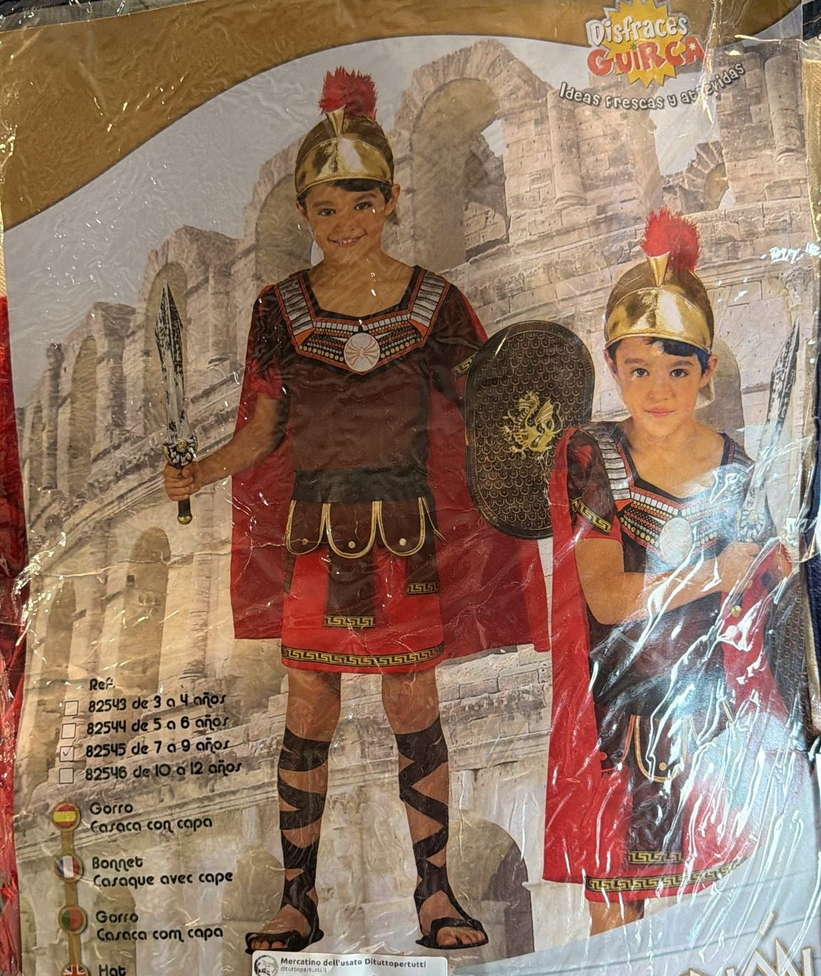 Costume Centurione Romano 7/9 Anni