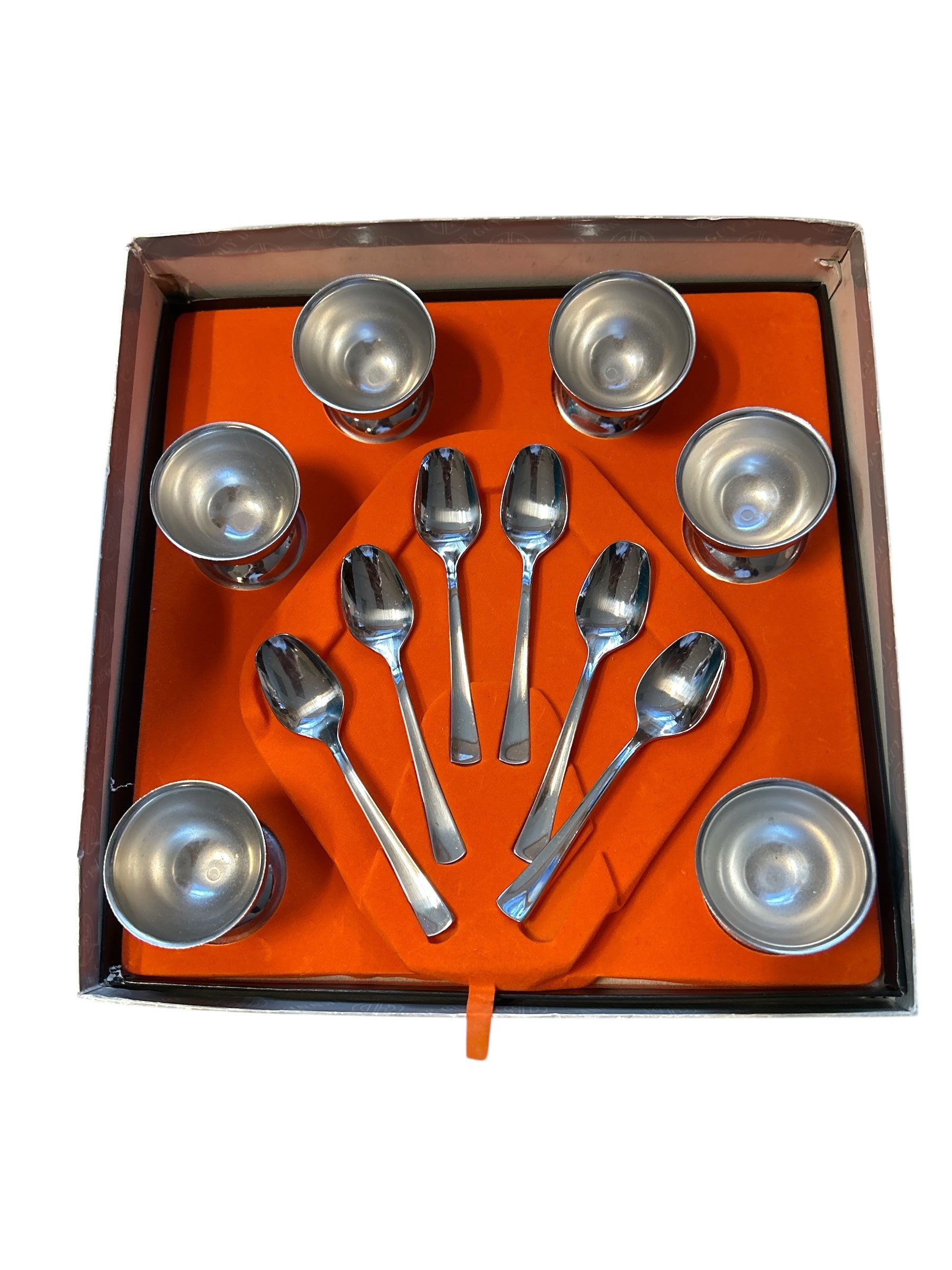 Set 6 Portauovo Con Cucchiaino