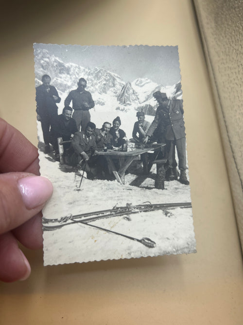 Vecchia Foto Di Gruppo Sciatori Del Primiero - Trentino