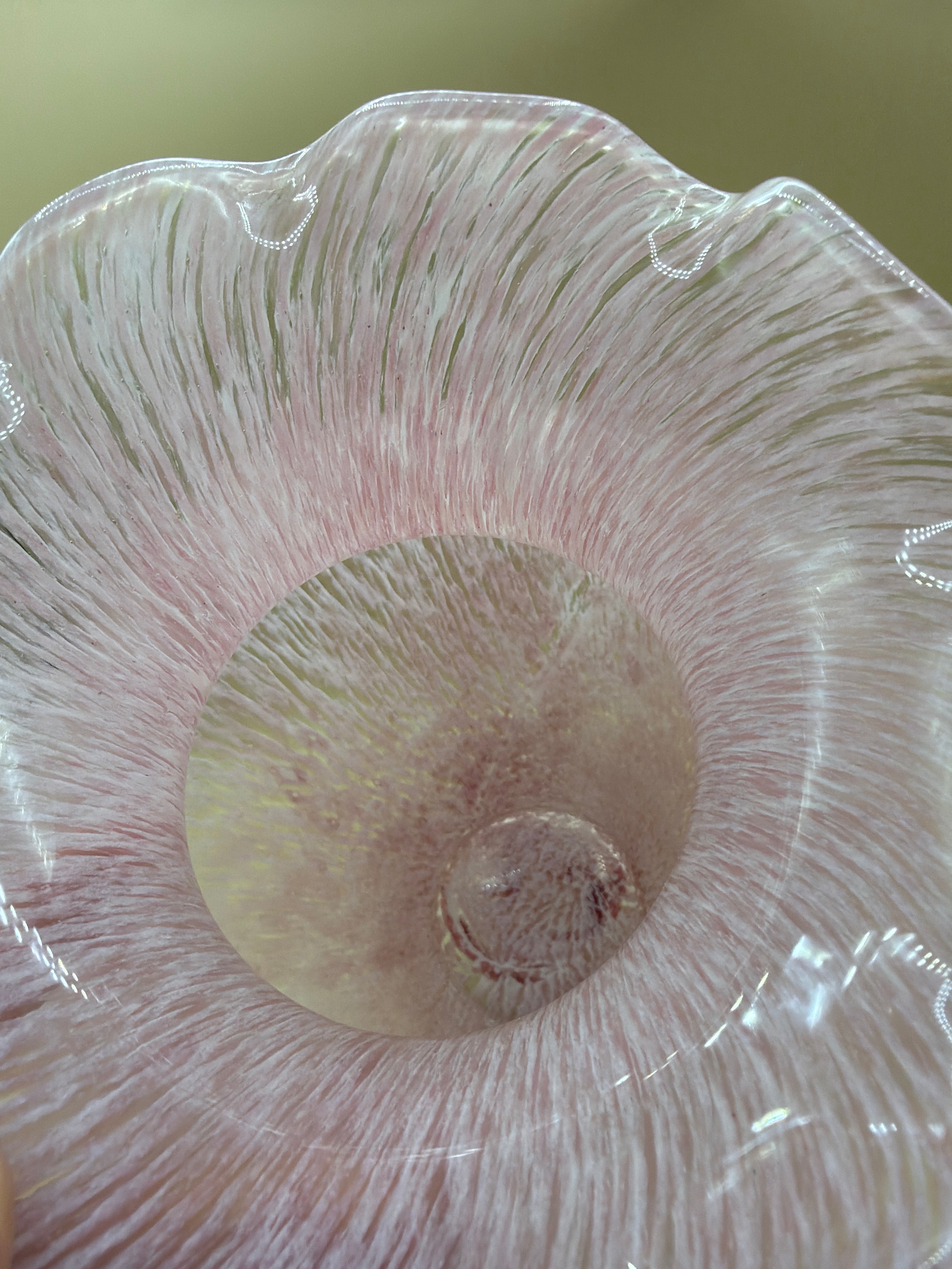 Vaso Rosa Vetro Murano