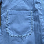 Grembiule Asilo Scuola Materna Bianco Bimba Con Cerniera 5 Anni