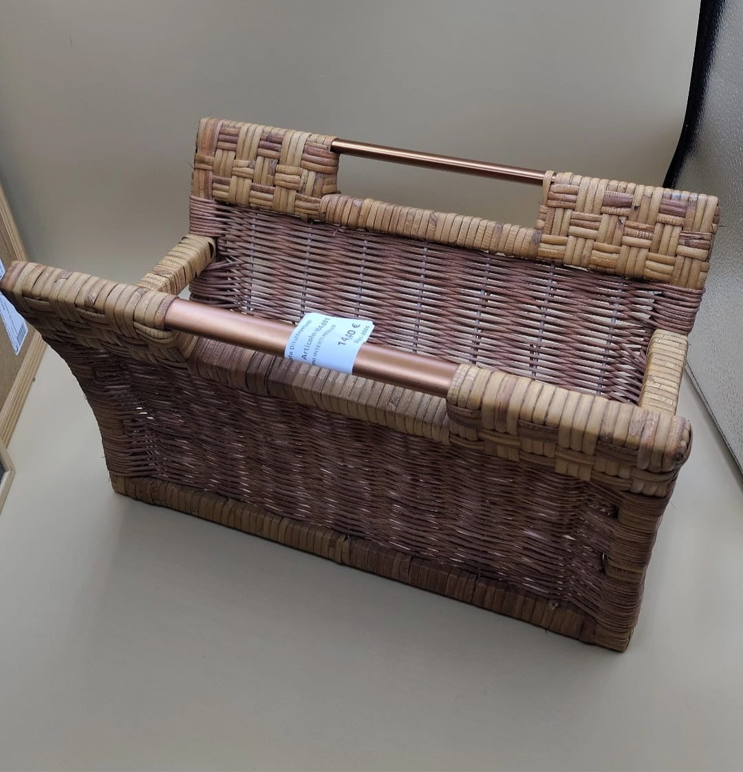 Portariviste Vimini Inserti Metallo